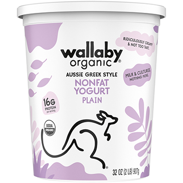Wallaby Nonfat Greek Yogurt, Plain 32oz