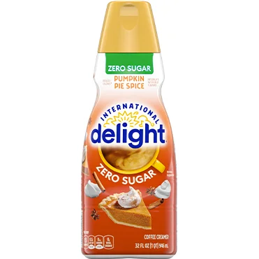 International Delight Coffee Creamer, Zero Sugar Pumpkin Pie Spice