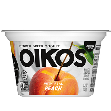 Oikos Blended Nonfat Greek Yogurt 0%, Cherry 5.3 oz - Danone Food Service