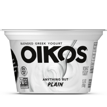 Oikos Blended Nonfat Greek Yogurt 0%, Plain 5.3 oz - Danone Food Service