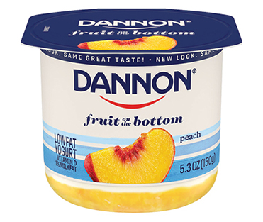 Dannon Fruit on the Bottom Yogurt, Peach 5.3oz