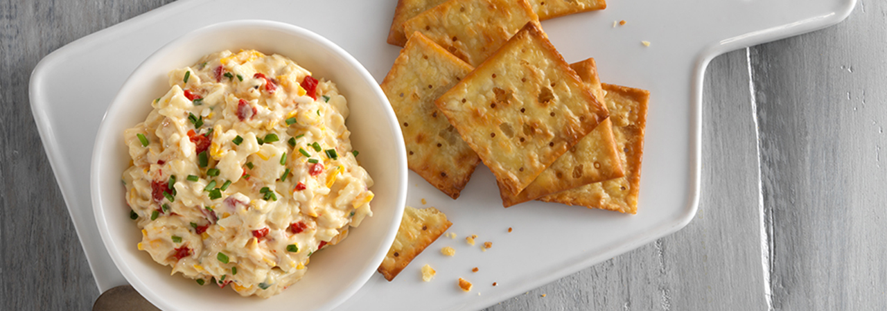 Pimento Cheese Alternative with Fried Saltines