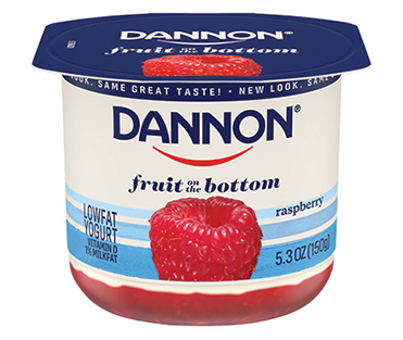 Dannon Fruit on the Bottom Yogurt, Raspberry 5.3oz