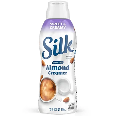 Silk Almond Creamer, Sweet and Creamy 32oz
