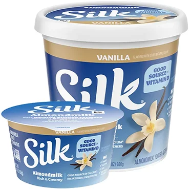 Silk Almondmilk Yogurt Alternative, Vanilla 5.3oz and 24oz