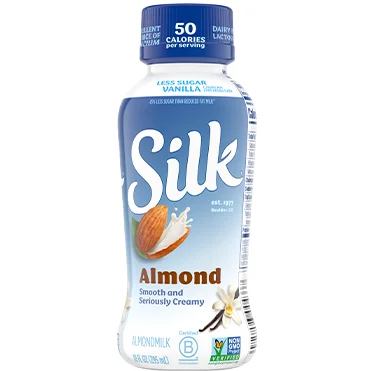 Silk Less Sugar Almondmilk, Single Serve 10oz