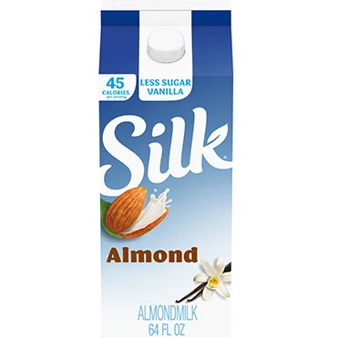 Silk Almondmilk, Less Sugar Vanilla 64oz