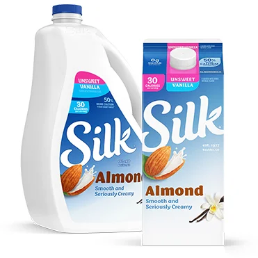 Silk Almondmilk, Unsweetened Vanilla 64oz and 96oz