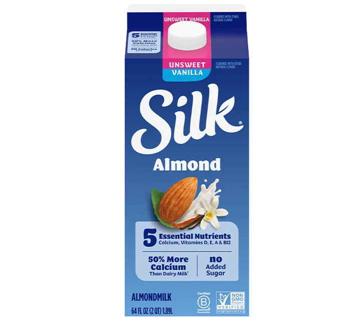 Silk Almondmilk, Unsweetened Vanilla 64oz