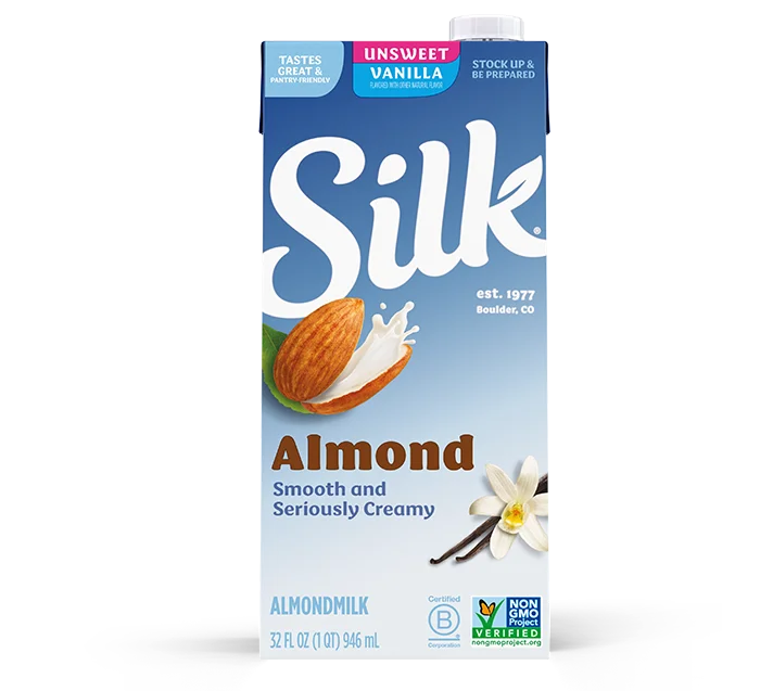 Silk Almondmilk, Unsweetened Vanilla, 32oz