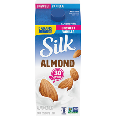 Silk Almondmilk, Unsweetened Vanilla 64oz