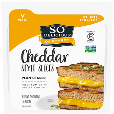 So Delicious<sup>®</sup> Dairy Free Cheese Alternative, Cheddar Style Slices