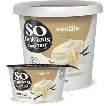 So Delicious Dairy Free Organic Coconutmilk Yogurt | Vanilla 5.3oz and 24oz Wholesale