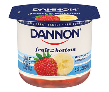 Dannon Fruit on the Bottom Yogurt, Strawberry Banana 5.3oz