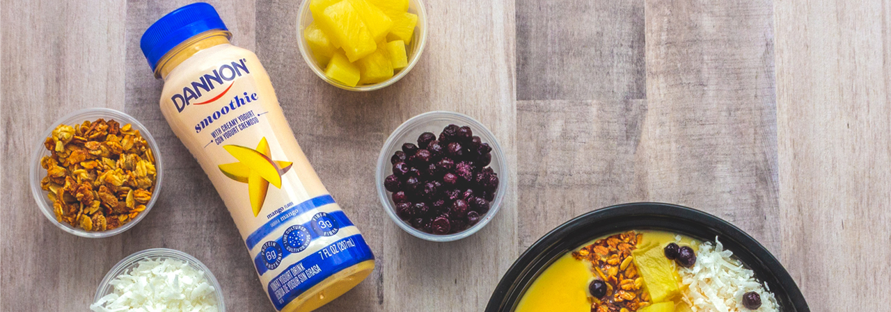 Tropical Mango Smoothie Breakfast Bowl