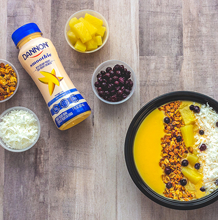 Tropical Mango Smoothie Breakfast Bowl