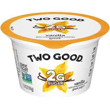 Two Good™ Greek Lowfat Yogurt, Vanilla 5.3 oz